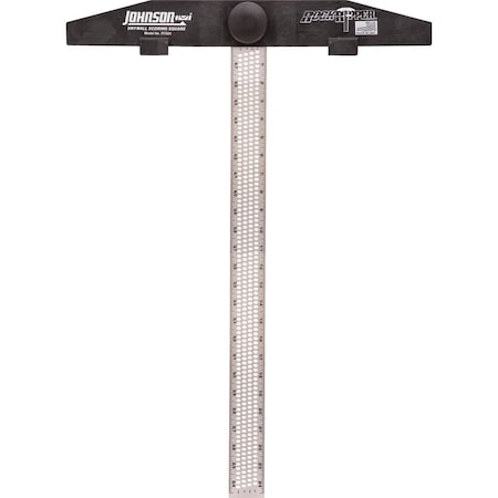 Johnson Level RockRipper 24 In. Aluminum English/Metric Scoring Drywall Square RTS24